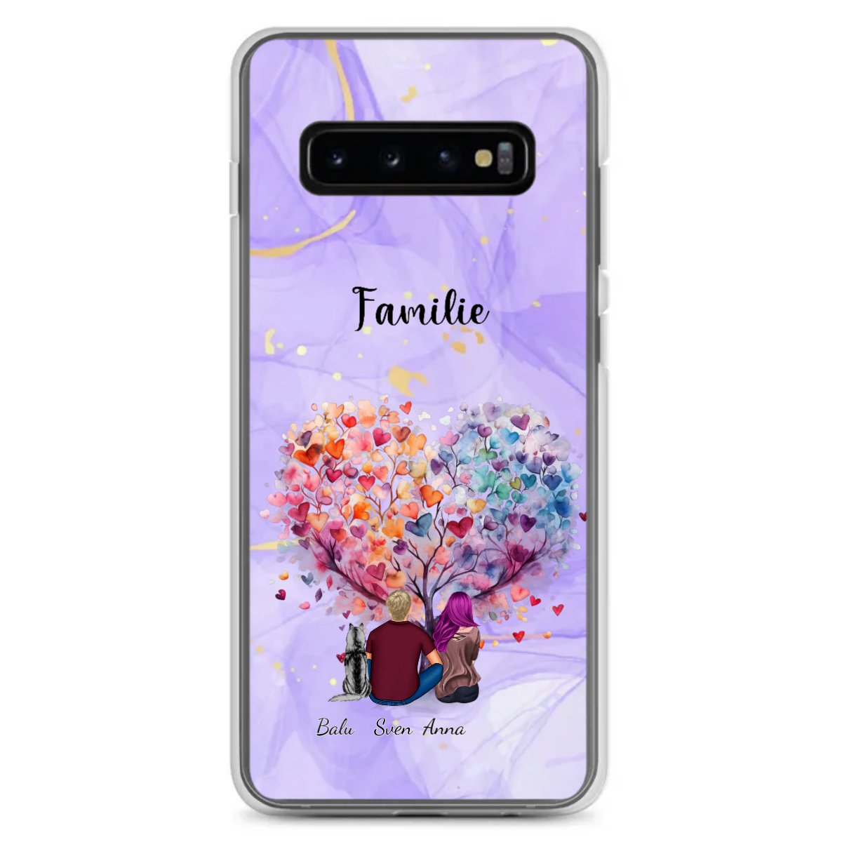 Personalisierte Samsung Hülle - partner mit 1 - 4 Haustieren - Magnifa