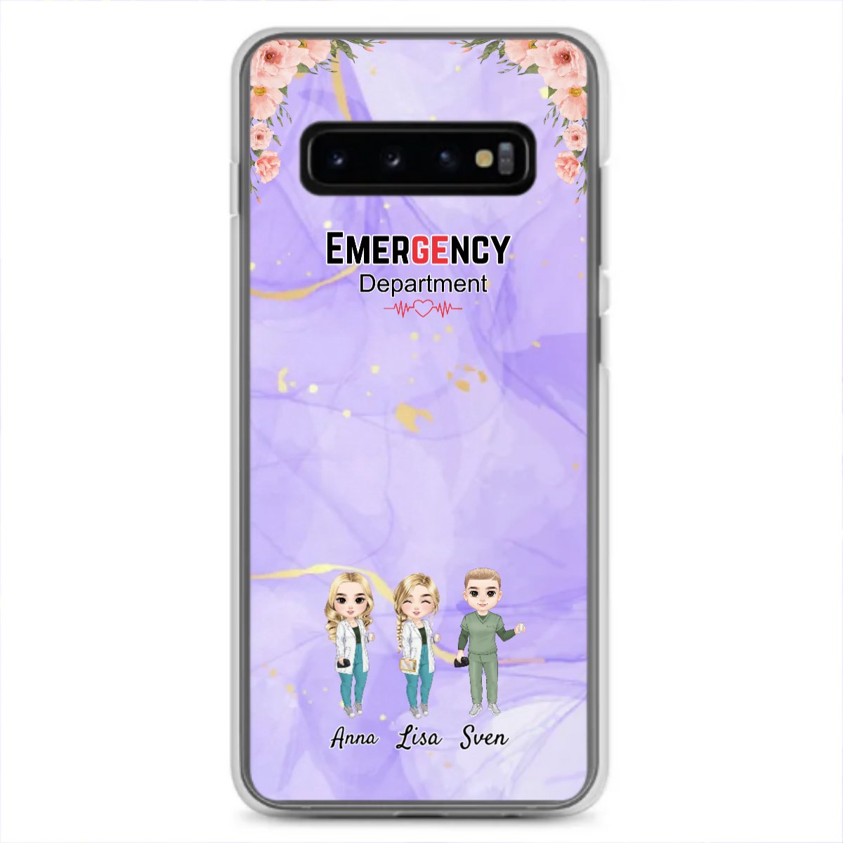 Personalisierte Samsung Hülle - Krankenschwester/Ärzte/Krankenpfleger/Apotheker (1 - 8 Fach Personal) - Magnifa