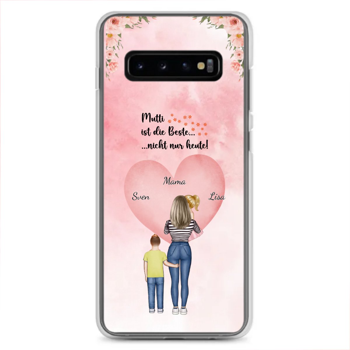 Personalisierte Samsung Hülle - Mama/Oma mit 1 - 4 Kindern - Magnifa