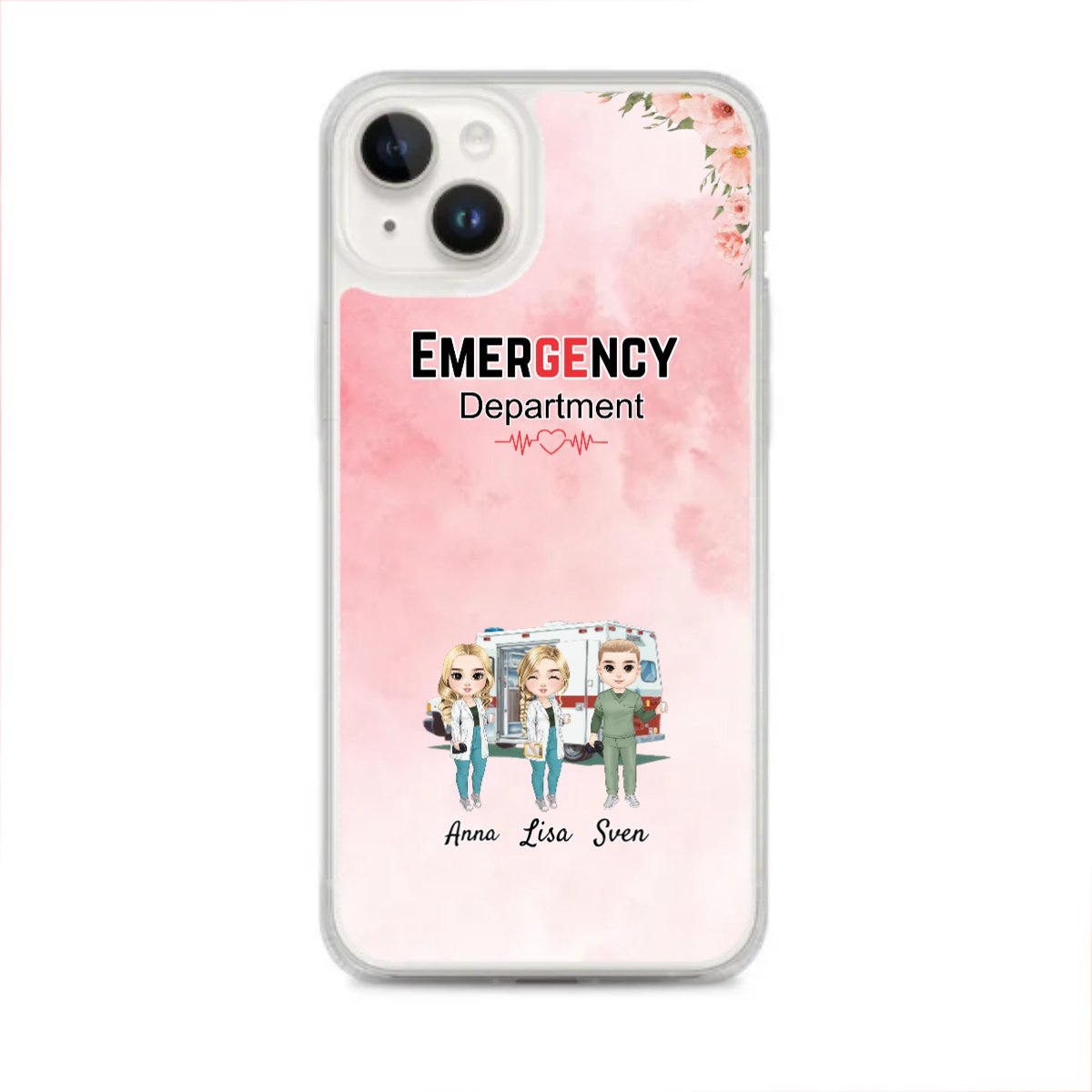 Personalisierte Iphone Hülle - Krankenschwester/Ärzte/Krankenpfleger/Apotheker (1 - 8 Fach Personal) - Magnifa