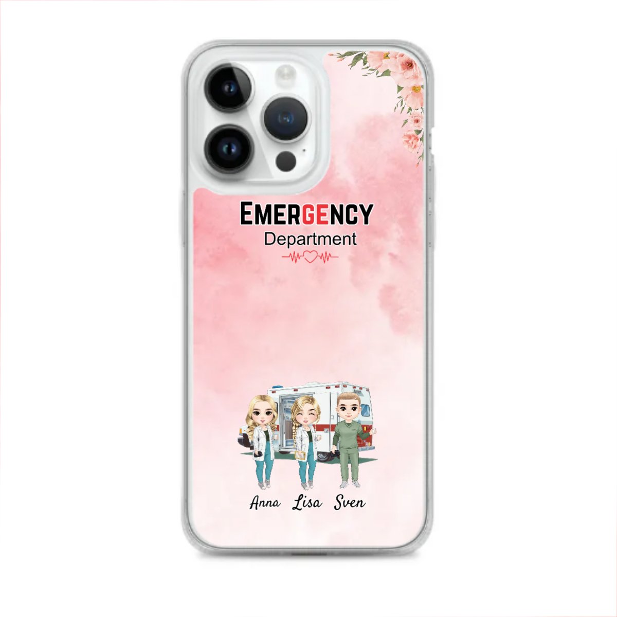 Personalisierte Iphone Hülle - Krankenschwester/Ärzte/Krankenpfleger/Apotheker (1 - 8 Fach Personal) - Magnifa