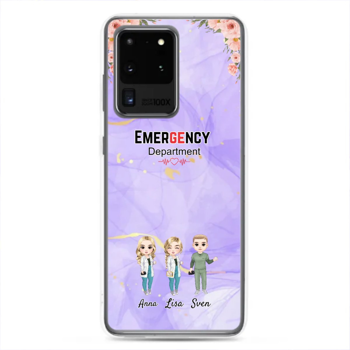 Personalisierte Samsung Hülle - Krankenschwester/Ärzte/Krankenpfleger/Apotheker (1 - 8 Fach Personal) - Magnifa