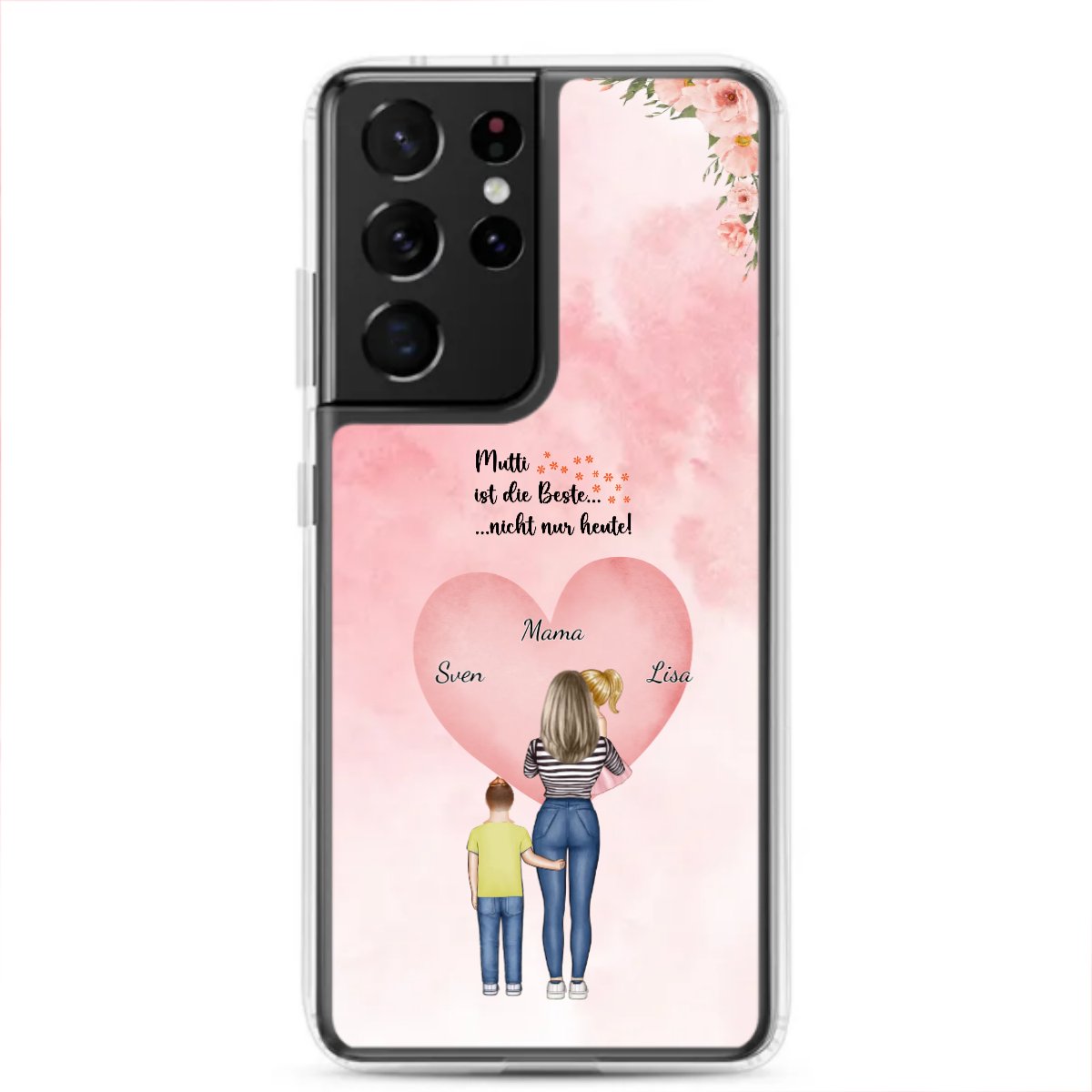 Personalisierte Samsung Hülle - Mama/Oma mit 1 - 4 Kindern - Magnifa