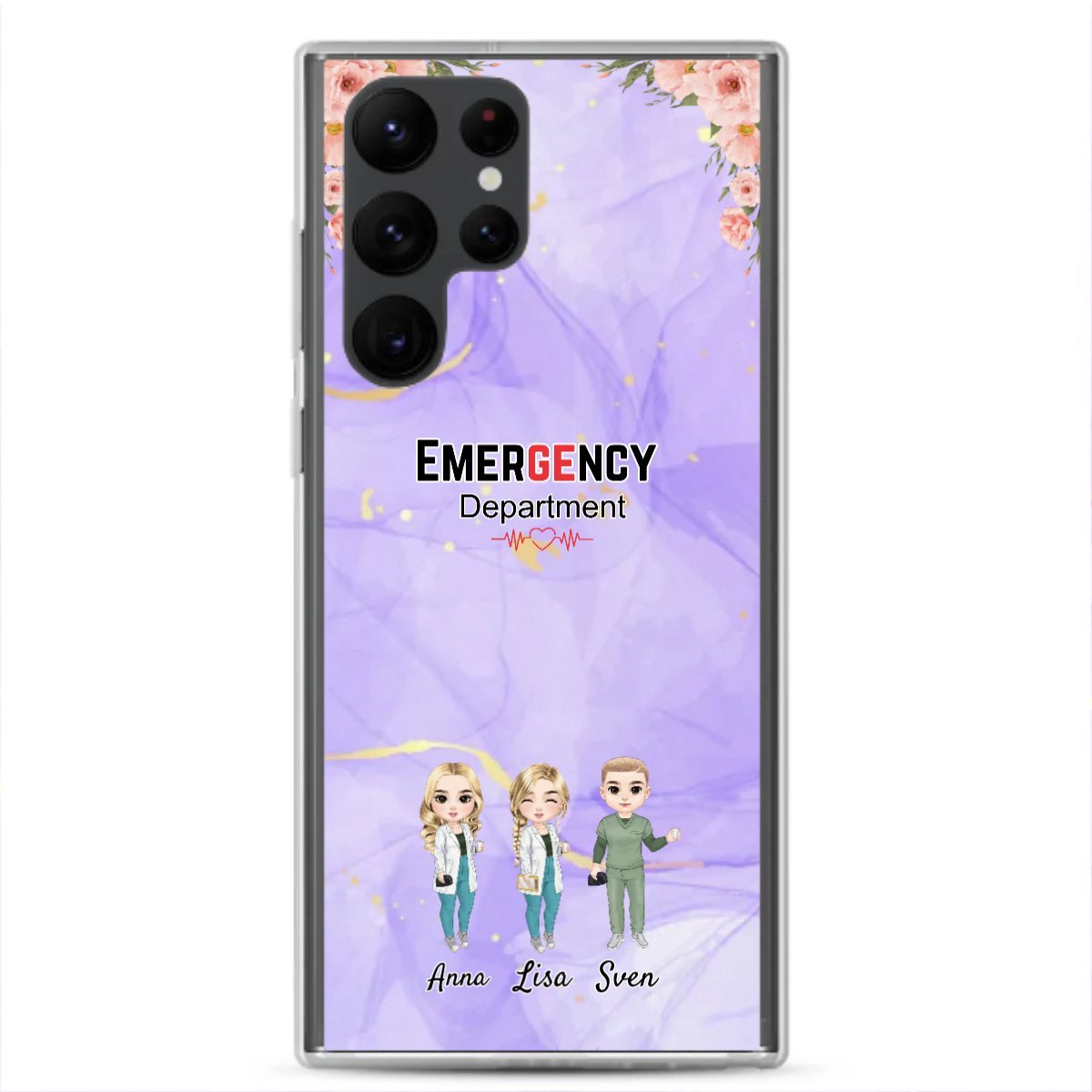 Personalisierte Samsung Hülle - Krankenschwester/Ärzte/Krankenpfleger/Apotheker (1 - 8 Fach Personal) - Magnifa