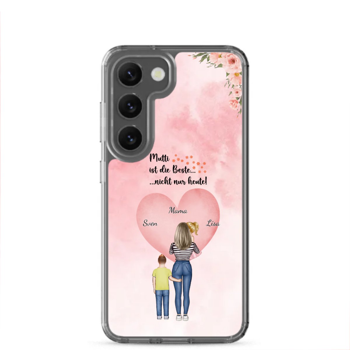 Personalisierte Samsung Hülle - Mama/Oma mit 1 - 4 Kindern - Magnifa
