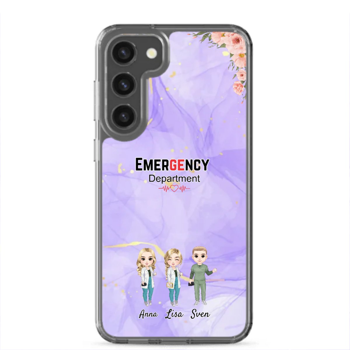 Personalisierte Samsung Hülle - Krankenschwester/Ärzte/Krankenpfleger/Apotheker (1 - 8 Fach Personal) - Magnifa