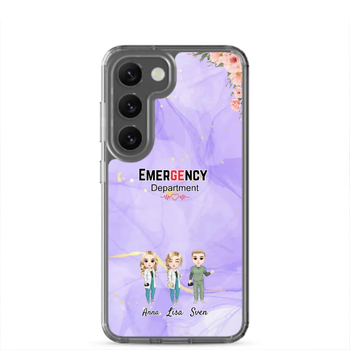Personalisierte Samsung Hülle - Krankenschwester/Ärzte/Krankenpfleger/Apotheker (1 - 8 Fach Personal) - Magnifa