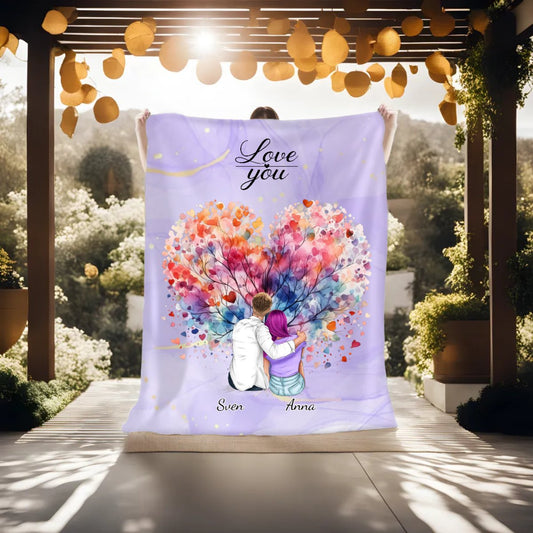 personalisierte Kuscheldecke - Partner Modell 2 - Magnifa