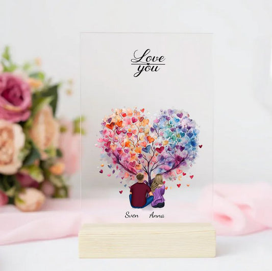 Personalisierte Acrylglasplatte - Partner - Magnifa