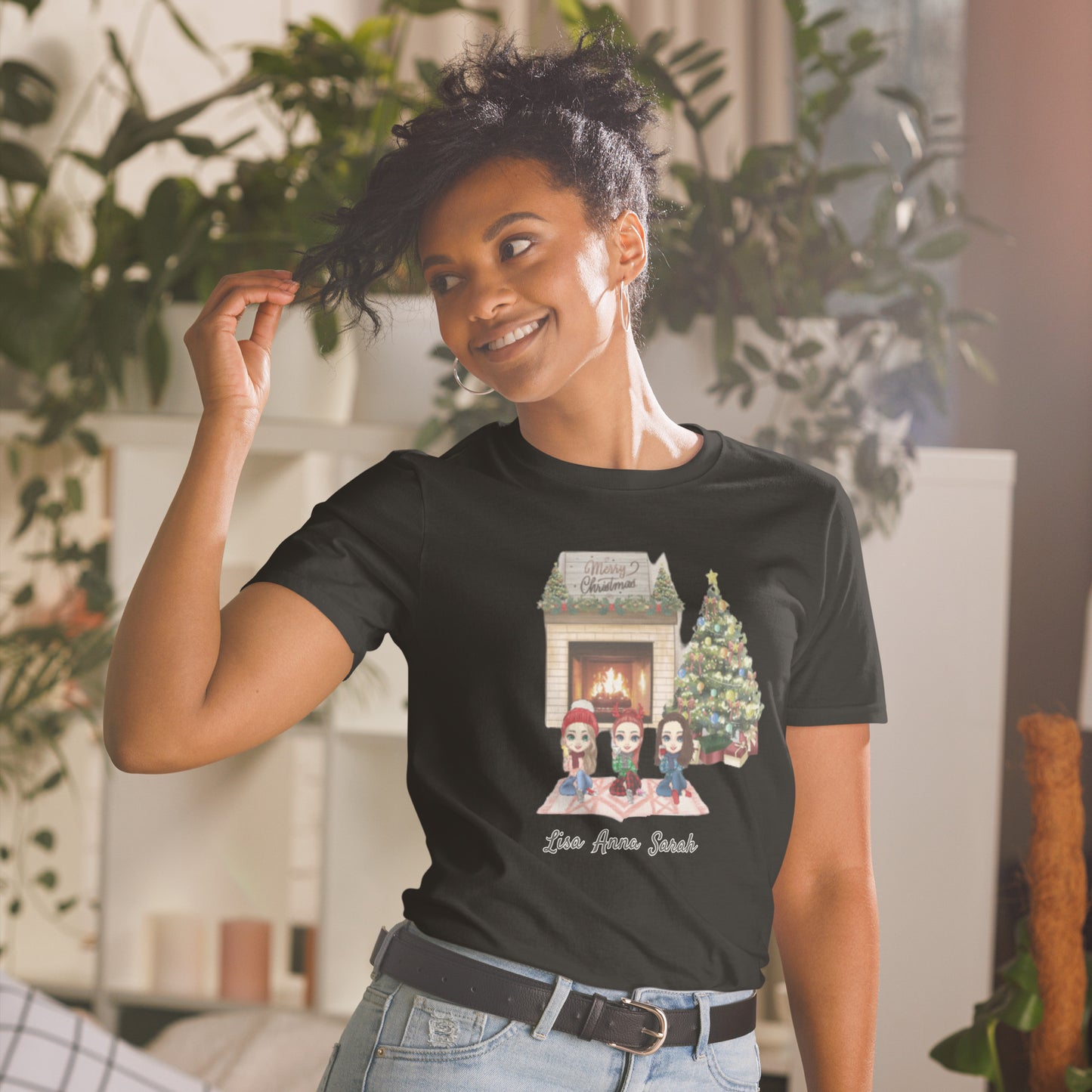 Personalisiertes T-Shirt-Beste Freundin (2-4 Freundinnen)-Weinachtsgeschenk