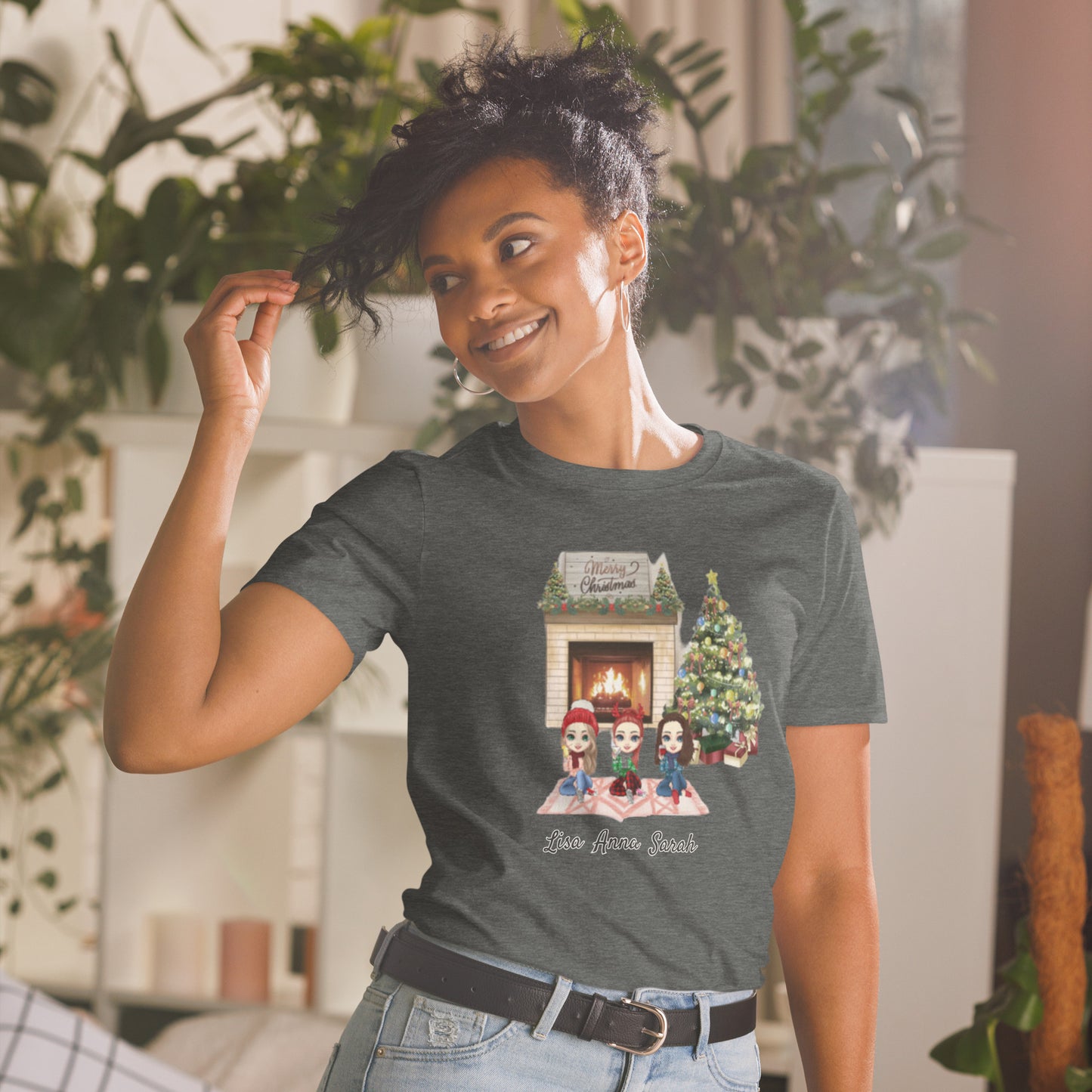 Personalisiertes T-Shirt-Beste Freundin (2-4 Freundinnen)-Weinachtsgeschenk