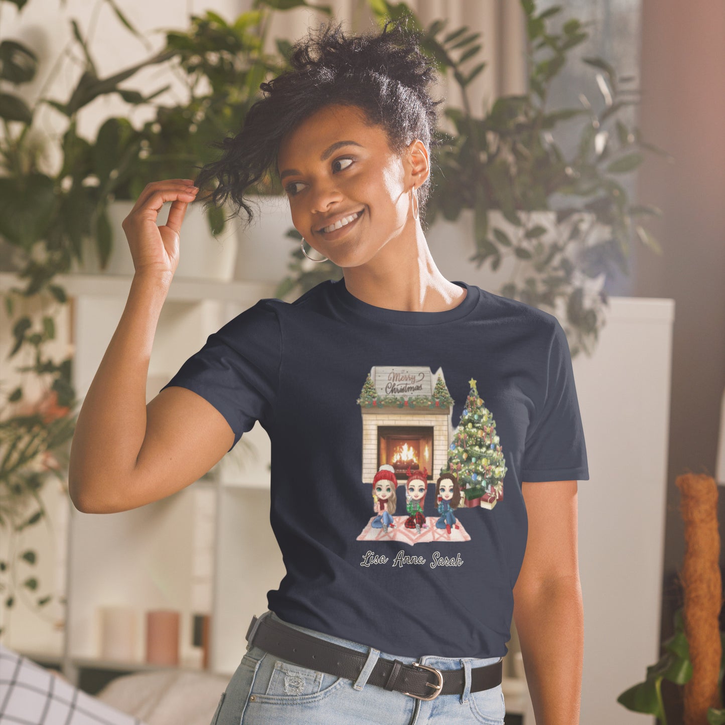 Personalisiertes T-Shirt-Beste Freundin (2-4 Freundinnen)-Weinachtsgeschenk