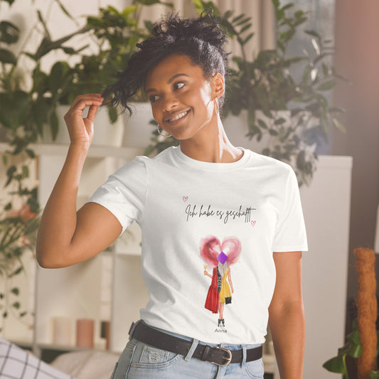 Personalisiertes T-Shirt-Bachelor/Master/Abitur/Schulabschluss (1-4 Frauen)