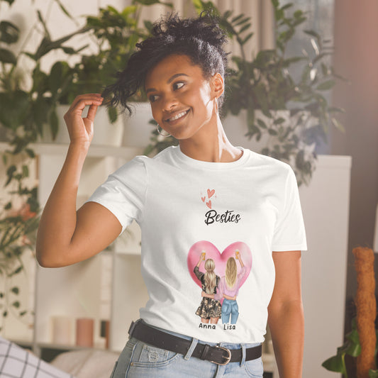 Personalisiertes T-Shirt--Beste Freundin-nen (2-4 Freundinnen)